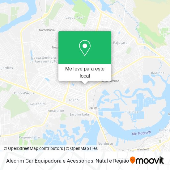 Alecrim Car Equipadora e Acessorios mapa