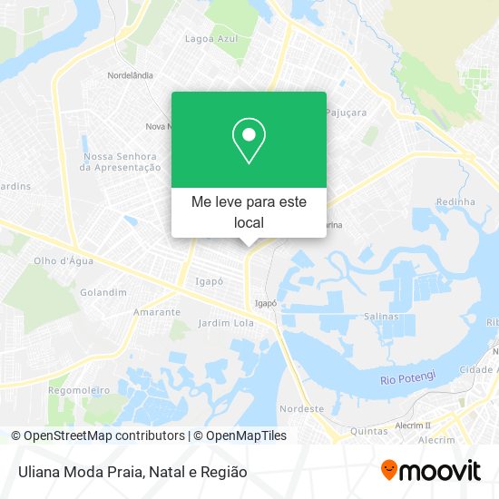 Uliana Moda Praia mapa