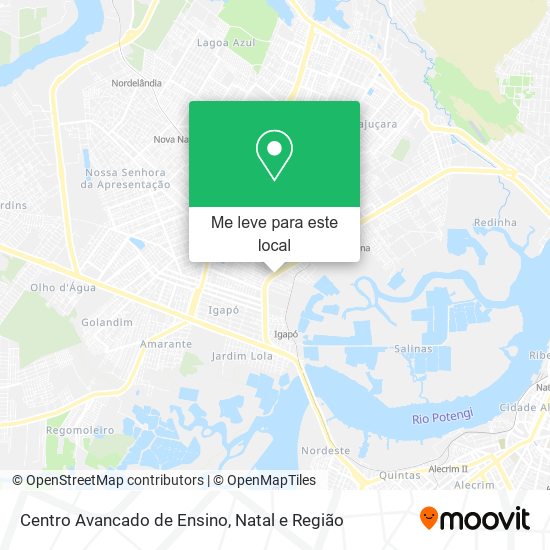 Centro Avancado de Ensino mapa