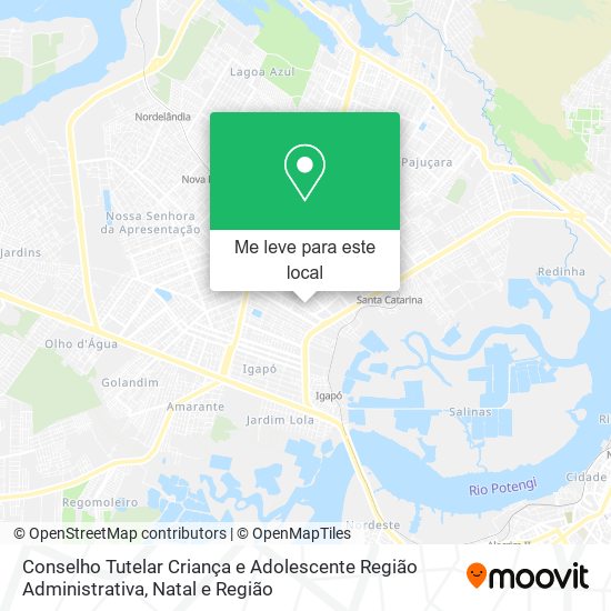 Conselho Tutelar Criança e Adolescente Região Administrativa mapa