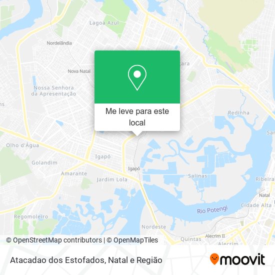 Atacadao dos Estofados mapa