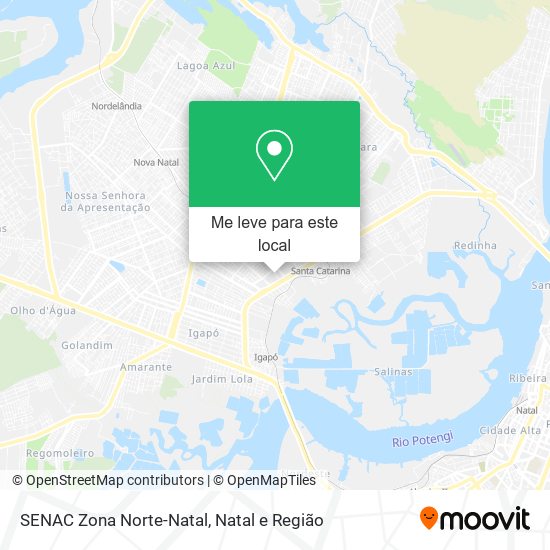 SENAC Zona Norte-Natal mapa