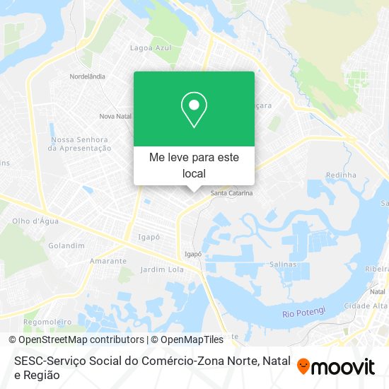 SESC-Serviço Social do Comércio-Zona Norte mapa