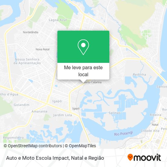 Auto e Moto Escola Impact mapa