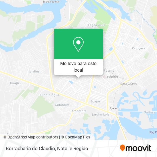 Borracharia do Cláudio mapa
