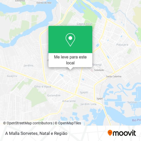 A Malla Sorvetes mapa
