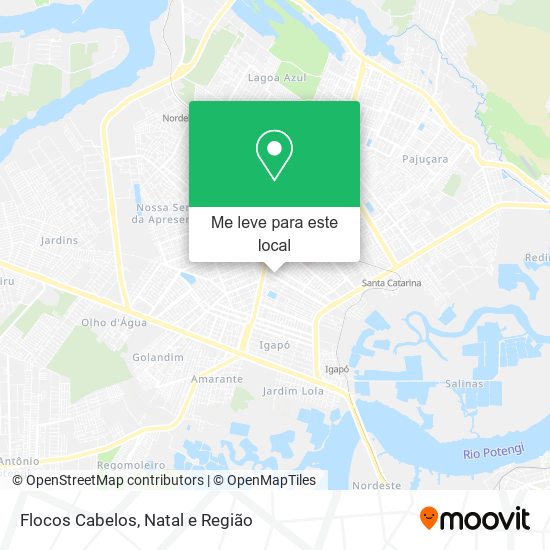 Flocos Cabelos mapa