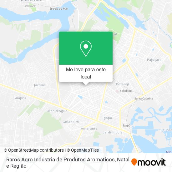 Raros Agro Indústria de Produtos Aromáticos mapa