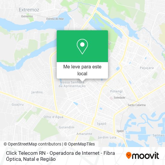 Click Telecom RN - Operadora de Internet - Fibra Óptica mapa