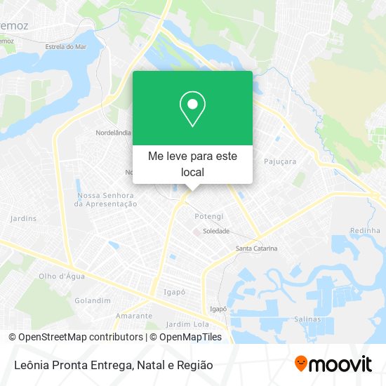 Leônia Pronta Entrega mapa