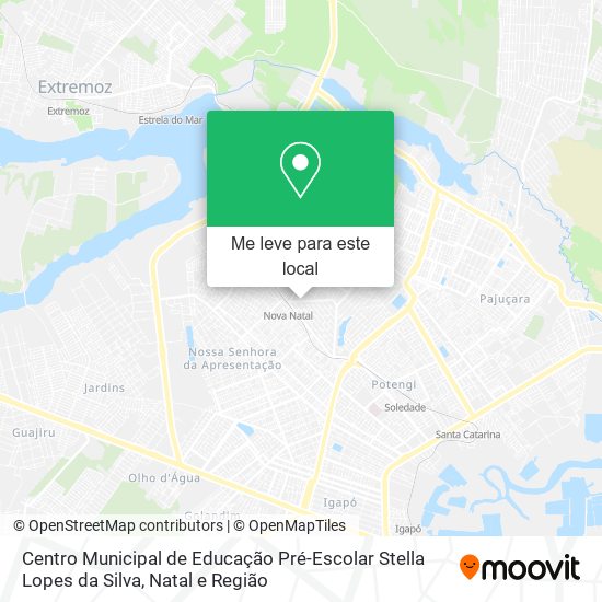 Centro Municipal de Educação Pré-Escolar Stella Lopes da Silva mapa