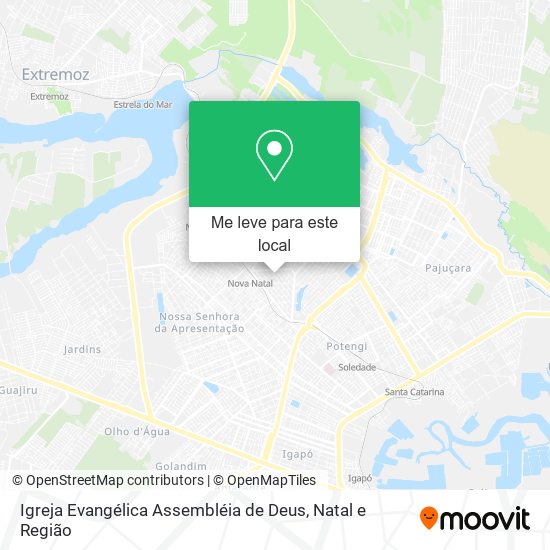 Igreja Evangélica Assembléia de Deus mapa