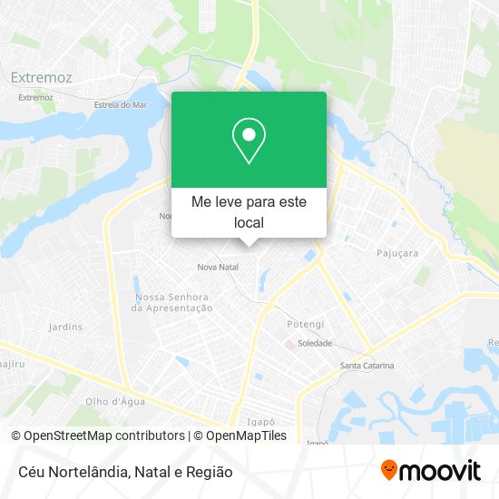 Céu Nortelândia mapa