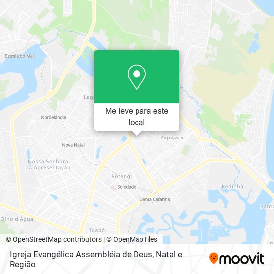 Igreja Evangélica Assembléia de Deus mapa