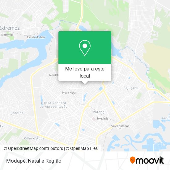 Modapé mapa