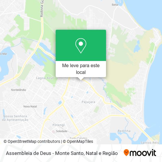 Assembleia de Deus - Monte Santo mapa