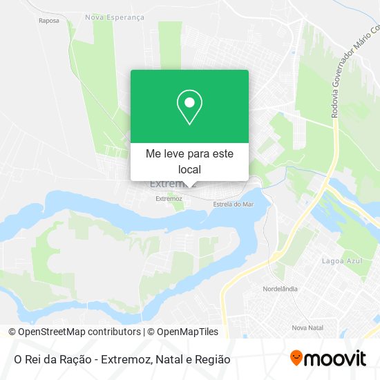 O Rei da Ração - Extremoz mapa