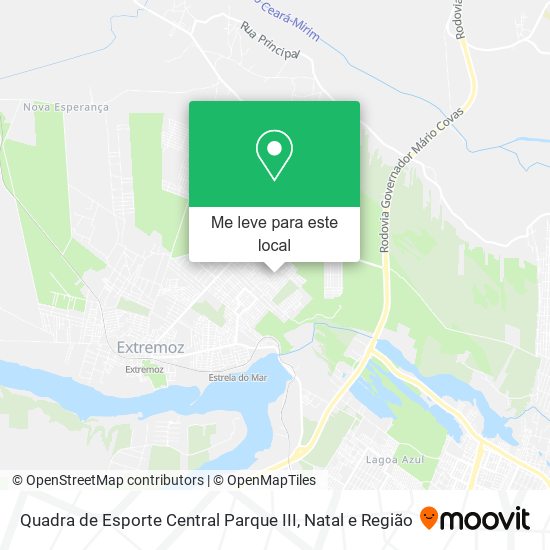 Quadra de Esporte Central Parque III mapa