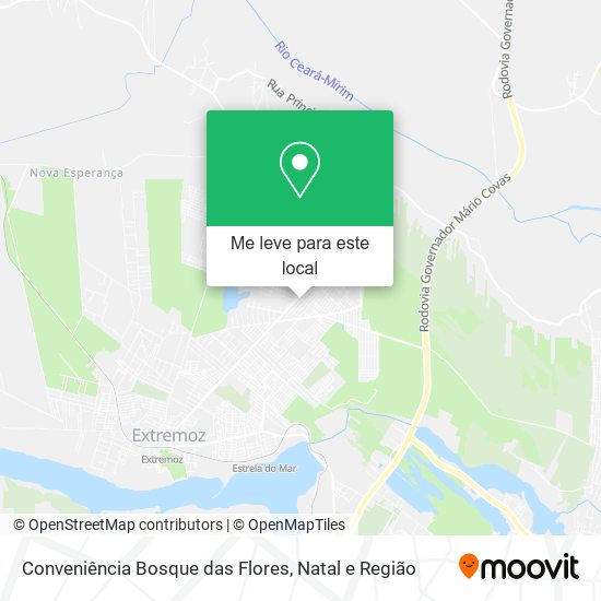 Conveniência Bosque das Flores mapa