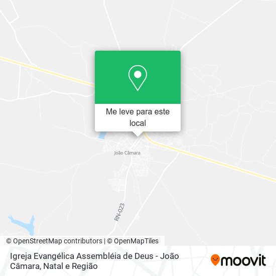 Igreja Evangélica Assembléia de Deus - João Câmara mapa