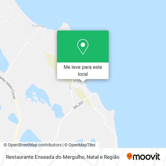 Restaurante Enseada do Mergulho mapa