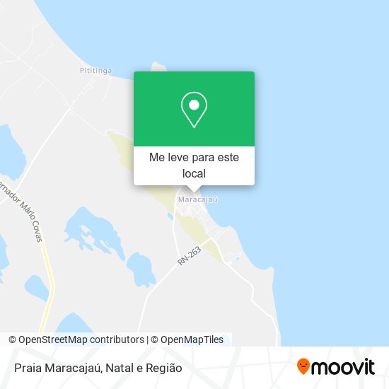Praia Maracajaú mapa