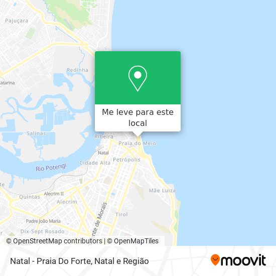 Natal - Praia Do Forte mapa