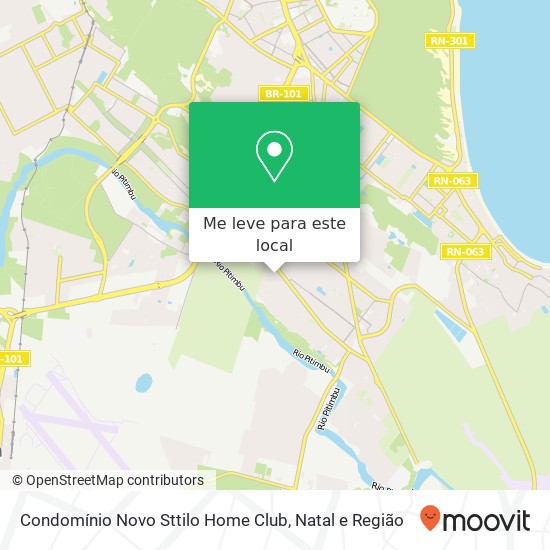 Condomínio Novo Sttilo Home Club mapa