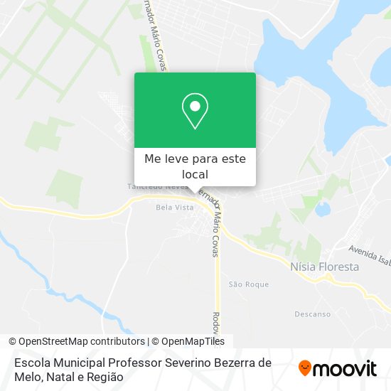 Escola Municipal Professor Severino Bezerra de Melo mapa