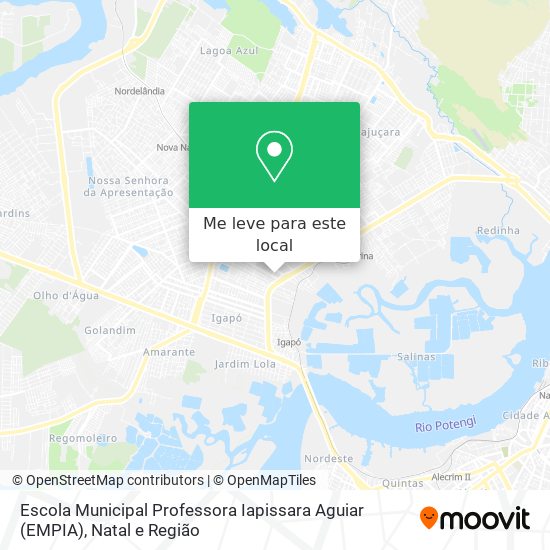 Escola Municipal Professora Iapissara Aguiar (EMPIA) mapa