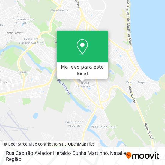 Rua Capitão Aviador Heraldo Cunha Martinho mapa
