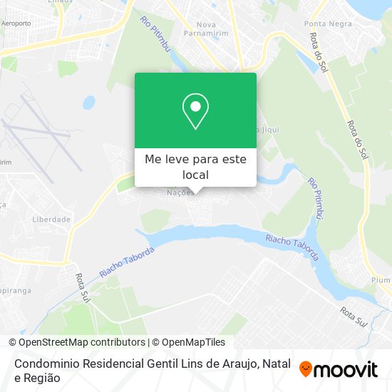 Condominio Residencial Gentil Lins de Araujo mapa