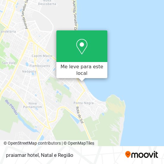 praiamar hotel mapa