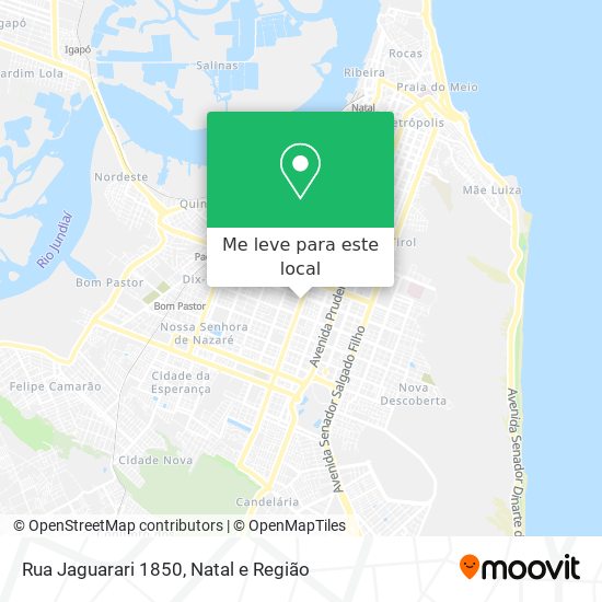 Rua Jaguarari 1850 mapa
