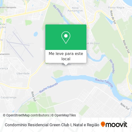 Condomínio Residencial Green Club I mapa