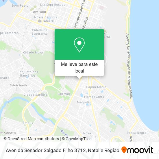 Avenida Senador Salgado Filho 3712 mapa