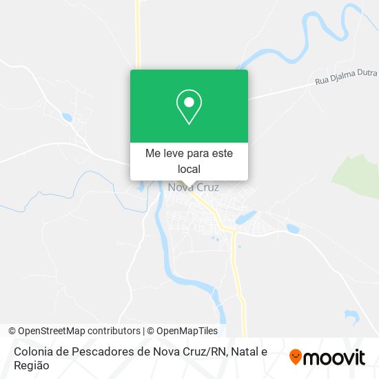 Colonia de Pescadores de Nova Cruz / RN mapa