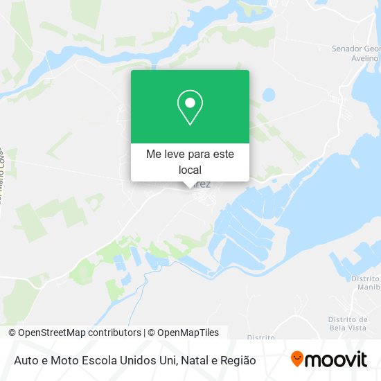 Auto e Moto Escola Unidos Uni mapa