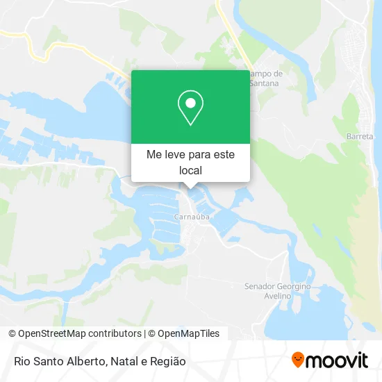 Rio Santo Alberto mapa
