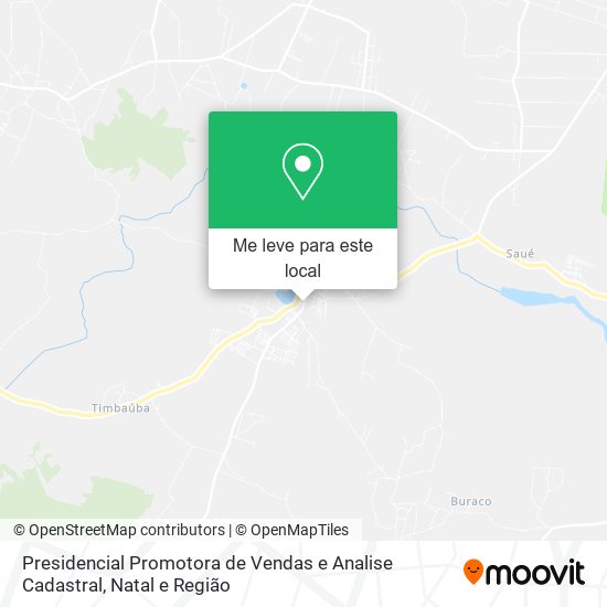 Presidencial Promotora de Vendas e Analise Cadastral mapa