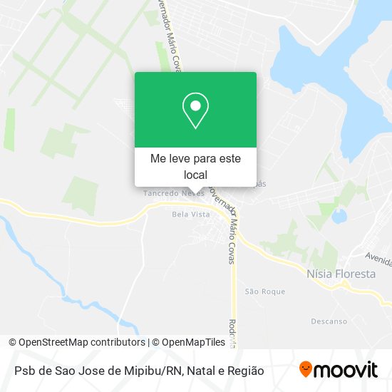 Psb de Sao Jose de Mipibu/RN mapa