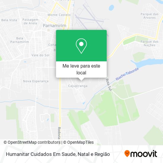 Humanitar Cuidados Em Saude mapa