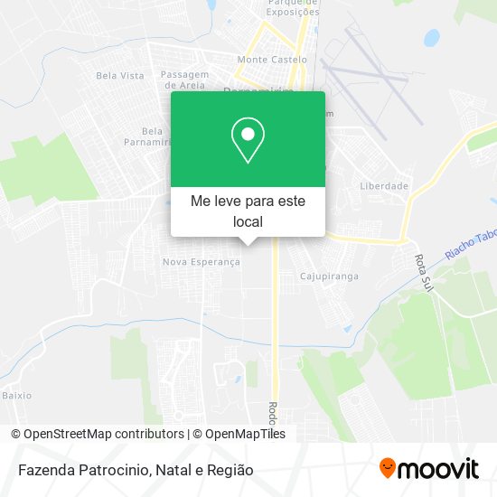 Fazenda Patrocinio mapa
