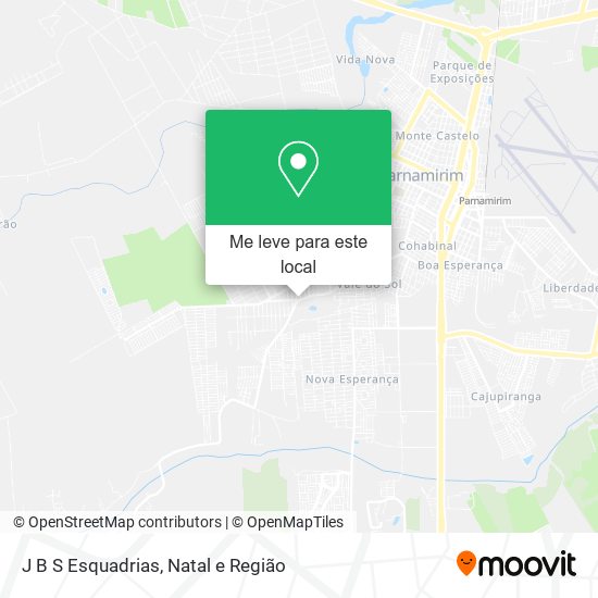 J B S Esquadrias mapa