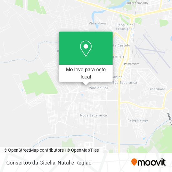 Consertos da Gicelia mapa