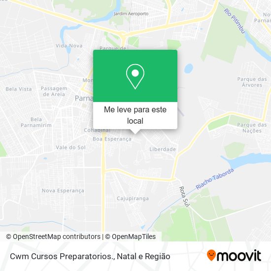 Cwm Cursos Preparatorios. mapa