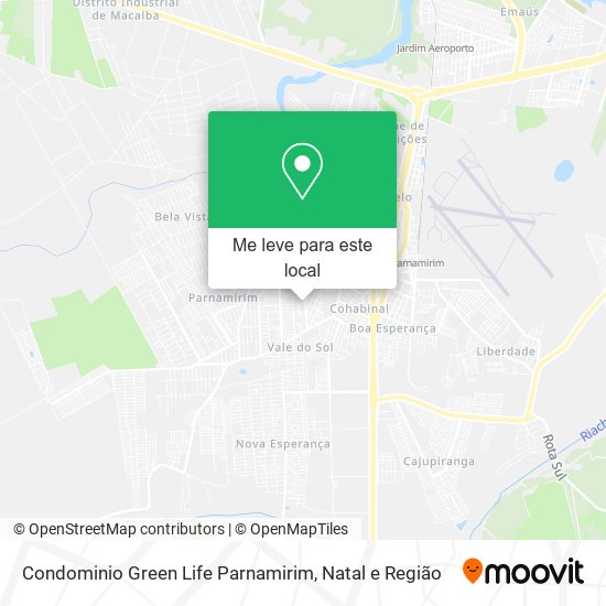 Condominio Green Life Parnamirim mapa