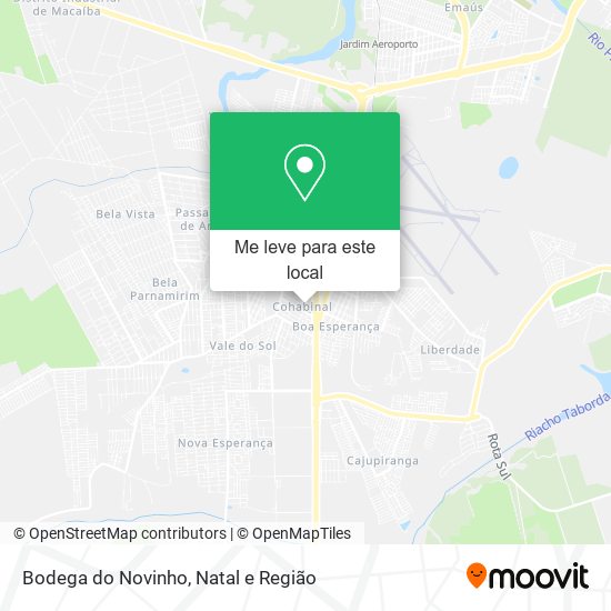 Bodega do Novinho mapa