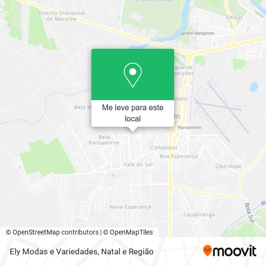 Ely Modas e Variedades mapa