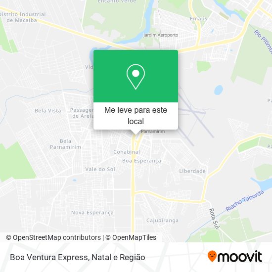 Boa Ventura Express mapa